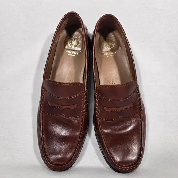 COLE HAAN  American Iconic Heritage Classic Brown Penny  Loafers Men's Size12 M. - Picture 9 of 17